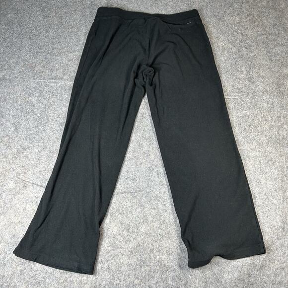 The North Face Sweatpants Womens Medium Fleece Straight Leg Black Polartec - Picture 9 of 12